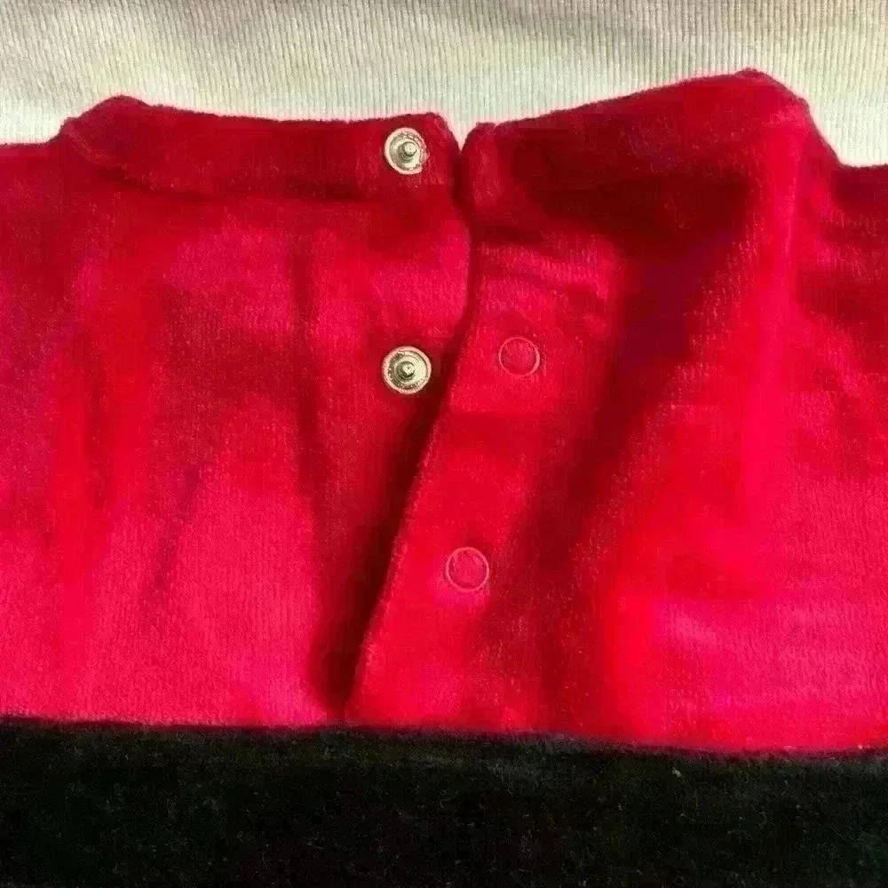 Baby Girl Velvet Christmas/ Santa Dress, 9 Months - Picture 5 of 8